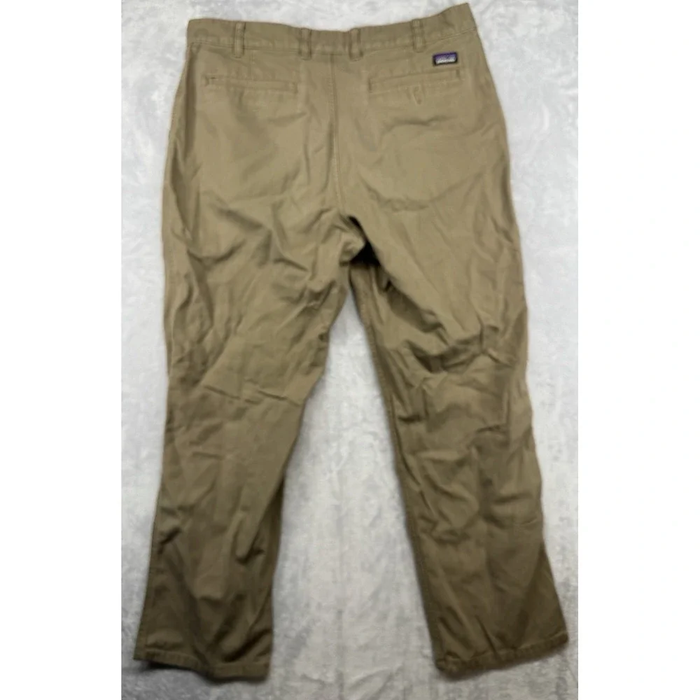 Patagonia Organic Cotton Work Wear Khaki Chino Pants Men's 36x29 (Short) READ‎